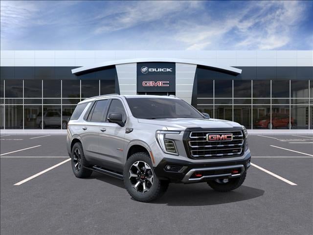 2026 GMC Yukon AT4 in Sterling Metallic — front three-quarter view