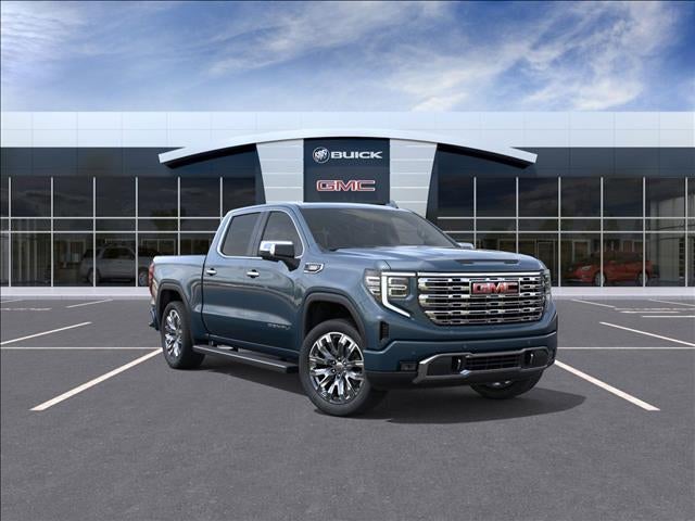 2026 GMC Sierra 1500 Denali in Downpour Metallic — front three-quarter view