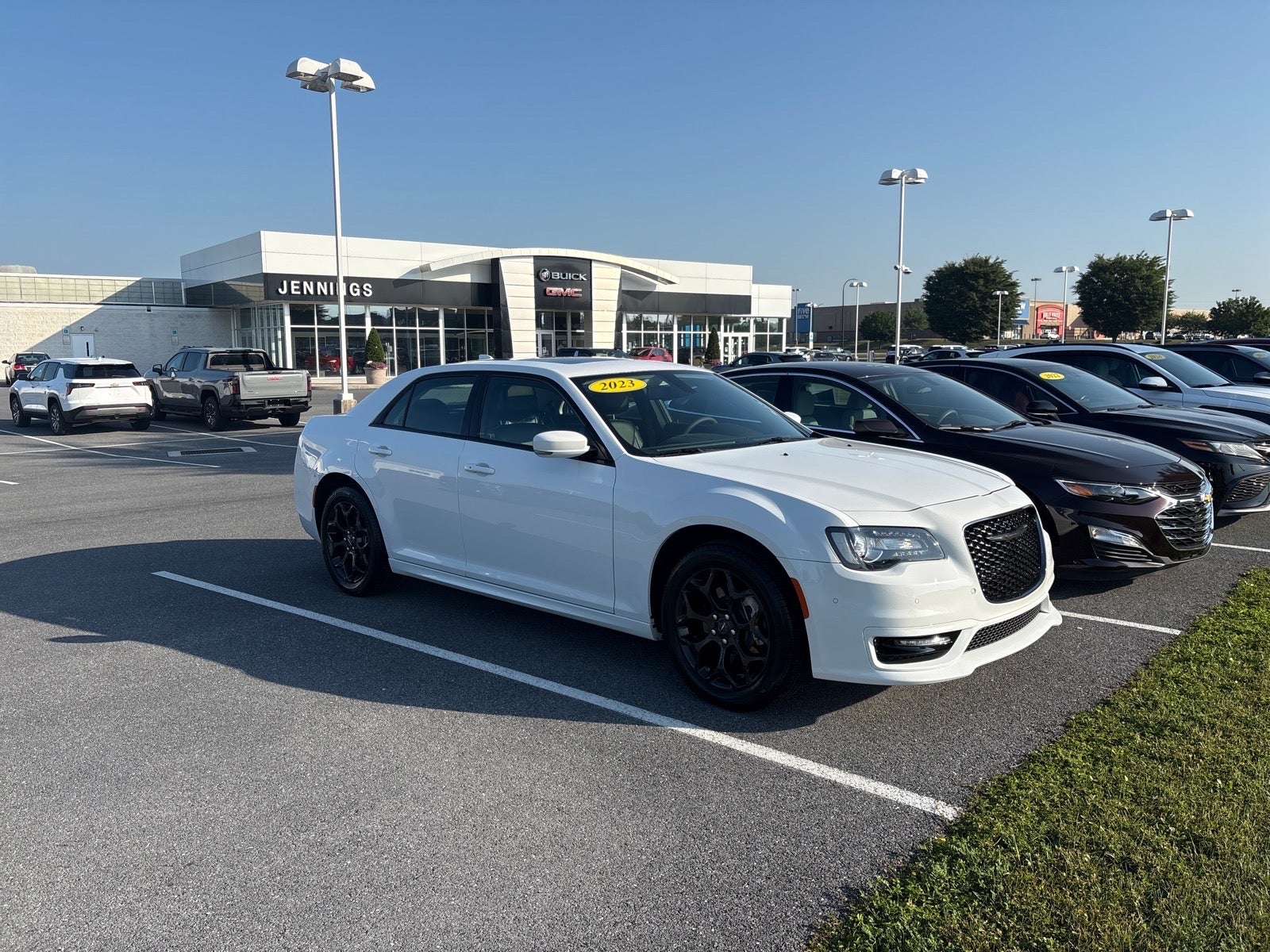 2023 Chrysler 300 Touring L AWD in White — front three-quarter view