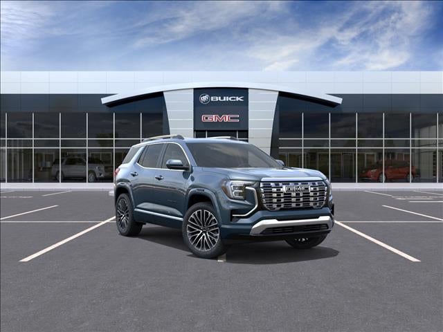 2026 GMC Terrain Denali in Downpour Metallic — front three-quarter view