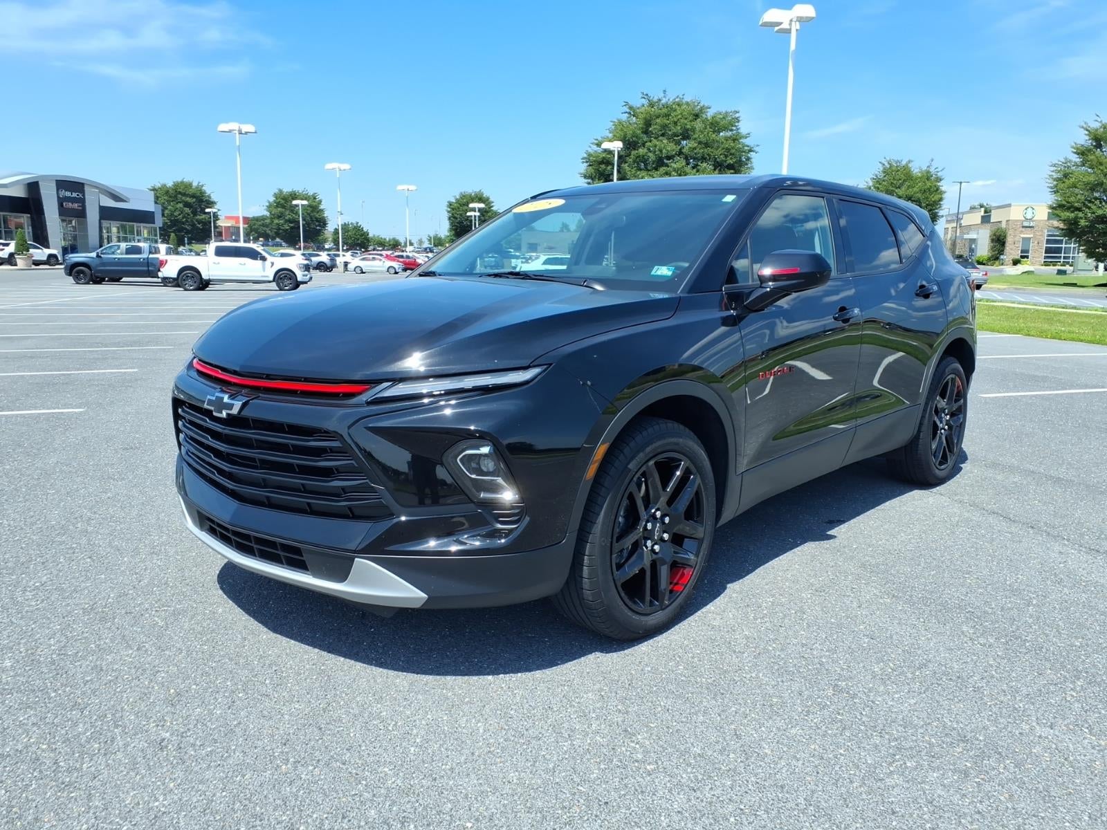 2025 Chevrolet Blazer 2LT in Black — front three-quarter view