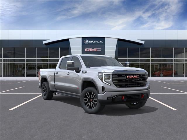 2026 GMC Sierra 1500 AT4 in Sterling Metallic — front three-quarter view