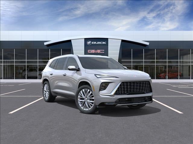 2026 Buick Enclave Avenir in Moonstone Gray Metallic — front three-quarter view