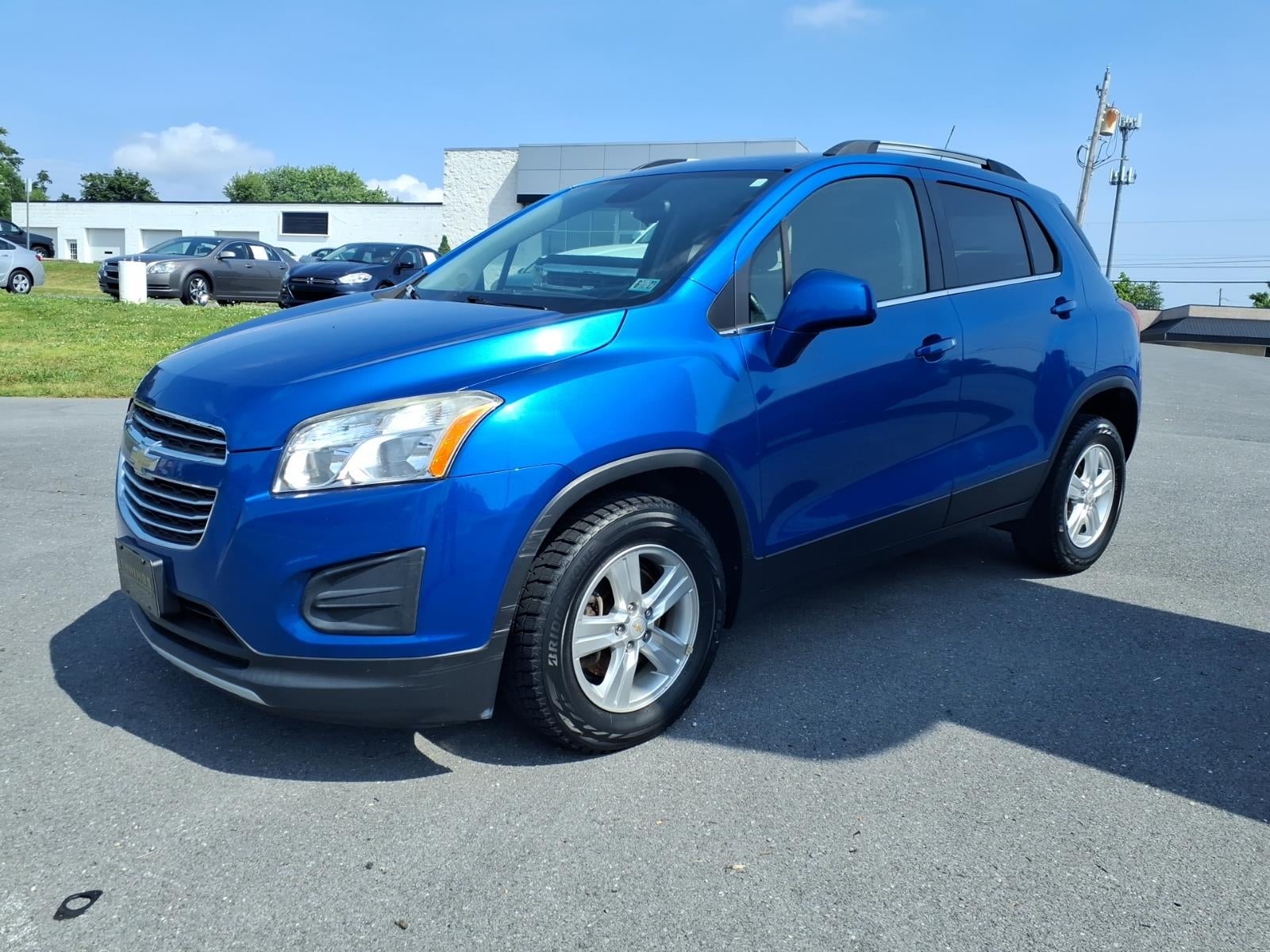 2016 Chevrolet Trax LT in Brilliant Blue Metallic — front three-quarter view