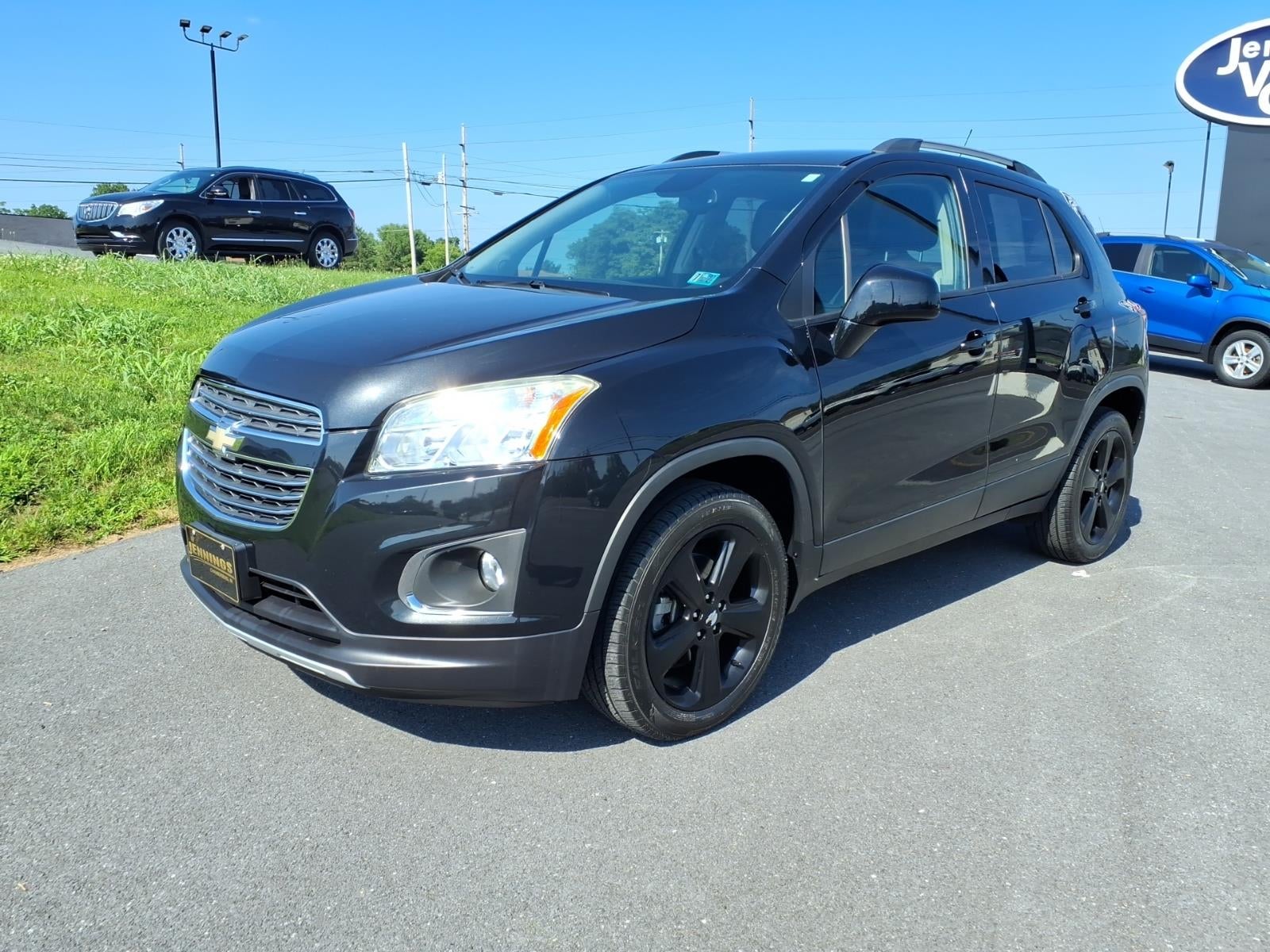 2016 Chevrolet Trax LTZ in Black Granite Metallic — front three-quarter view